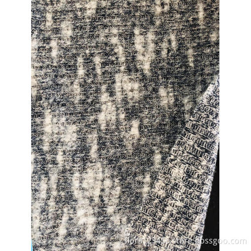 Brush Slub Rib Sweater fabric